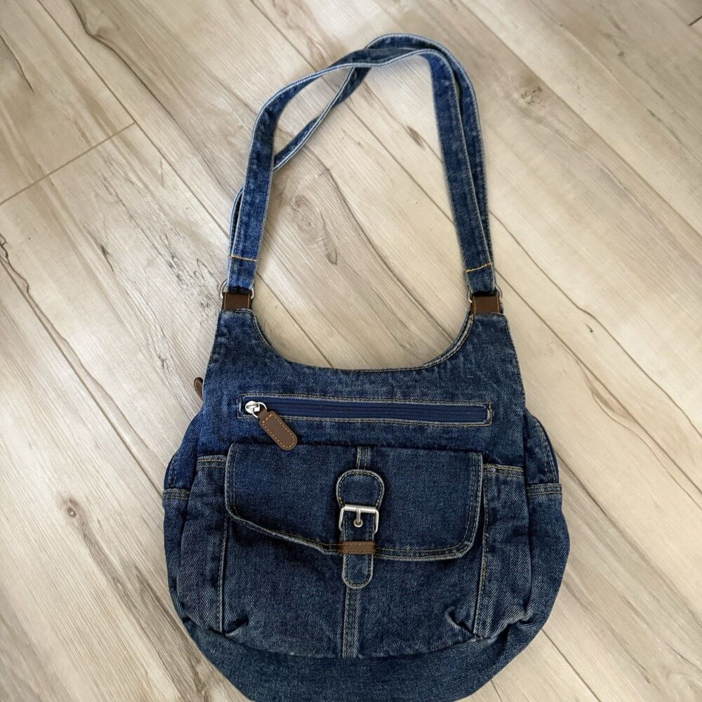 Vintage Urban Outfitters Denim Crossbody  Adjustable Strap Bag
